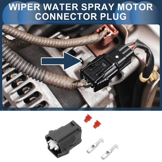 2 Pin Wiper Water Spray Motor Connector Plug for Nissan Teana