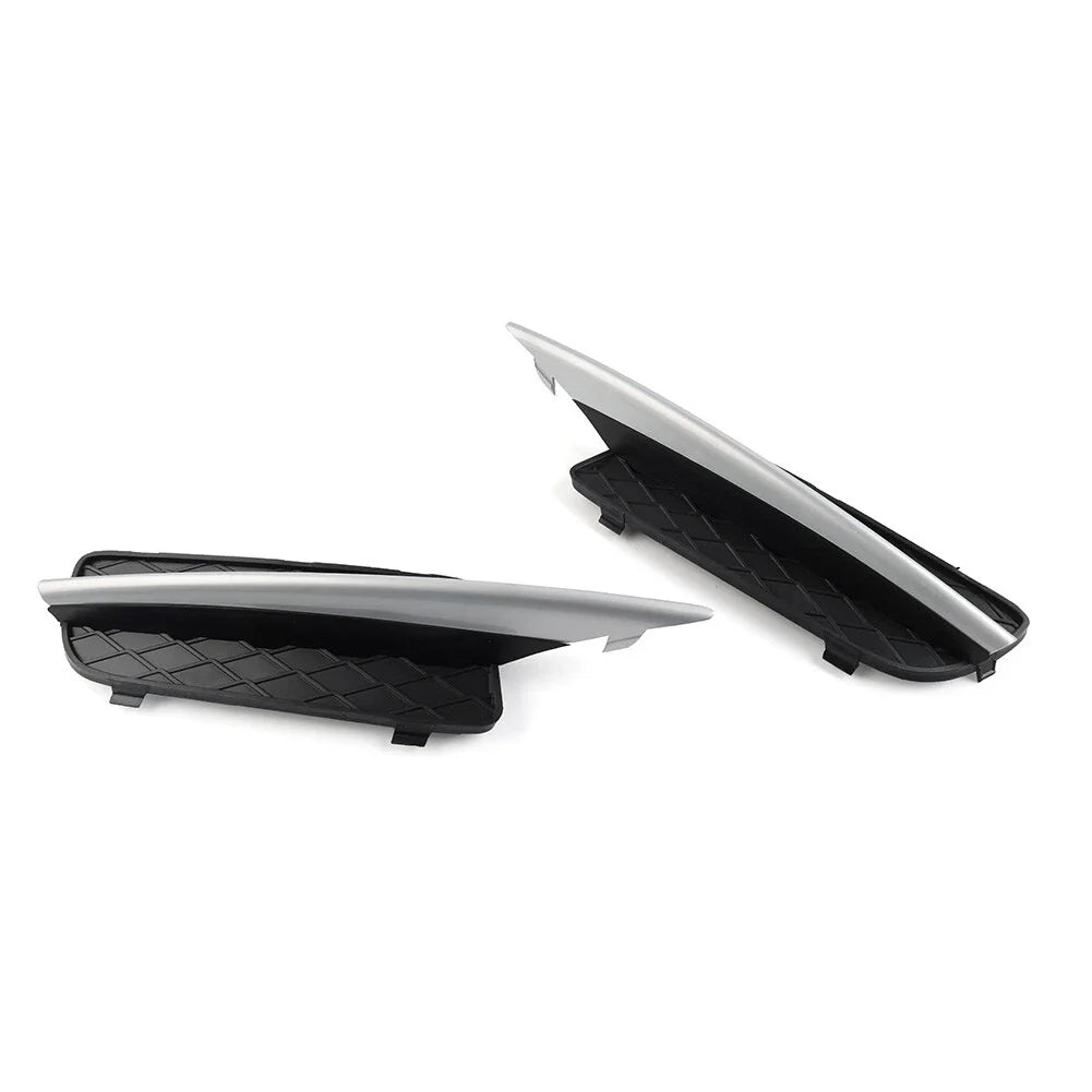 Fog Light Lower Grill w/Silver Trim for BMW X5 E70, X6 (2007-2013)