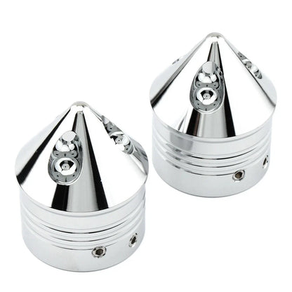 Front Wheel Axle Nut Cover Cap for Harley Touring Road Glide Dyna Softail