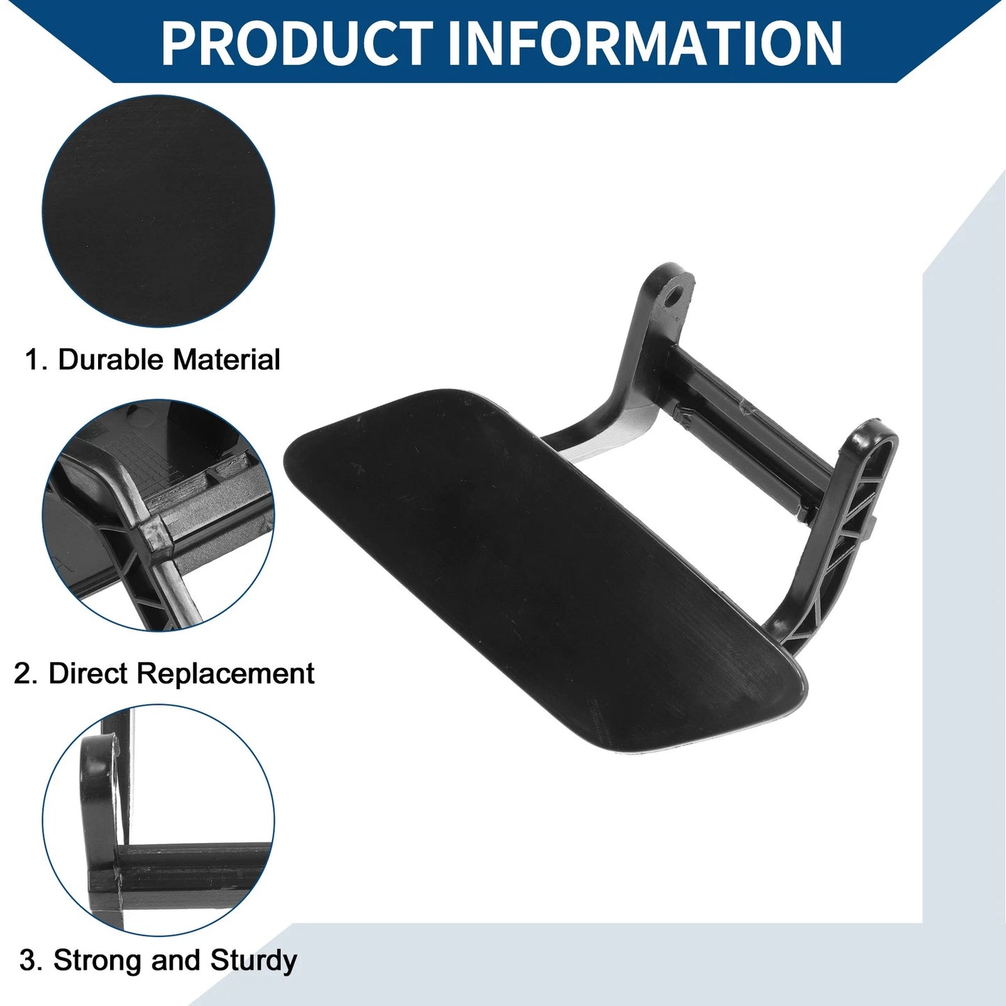 Front Left Washer Nozzle Cover Cap for Audi A3 (2008–2014) 1Pcs Unpainted