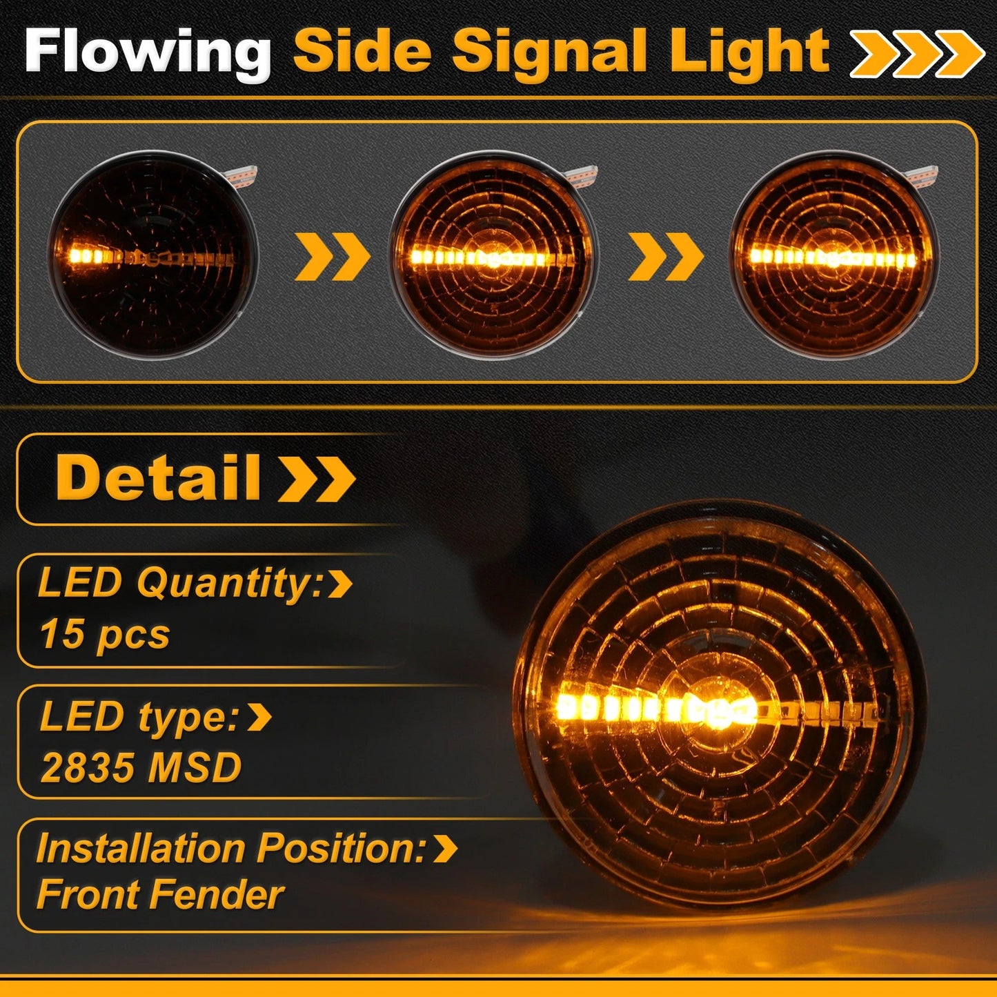 Side Marker Fender Light N00151120K for Mazda MX-5 (1989–2005)