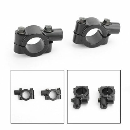 Mirror Brackets 10mm CW for Motorcycle Enduro Quad Scooter (22mm Handlebars)