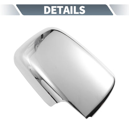 Pair Chrome Plated Rearview Mirror Cover Overlay for Nissan X-Trail Rogue (2008–2013)