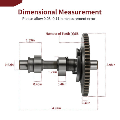 Camshaft for Yamaha G21 G22 G23 G27 G28 (Gas Golf Cart)