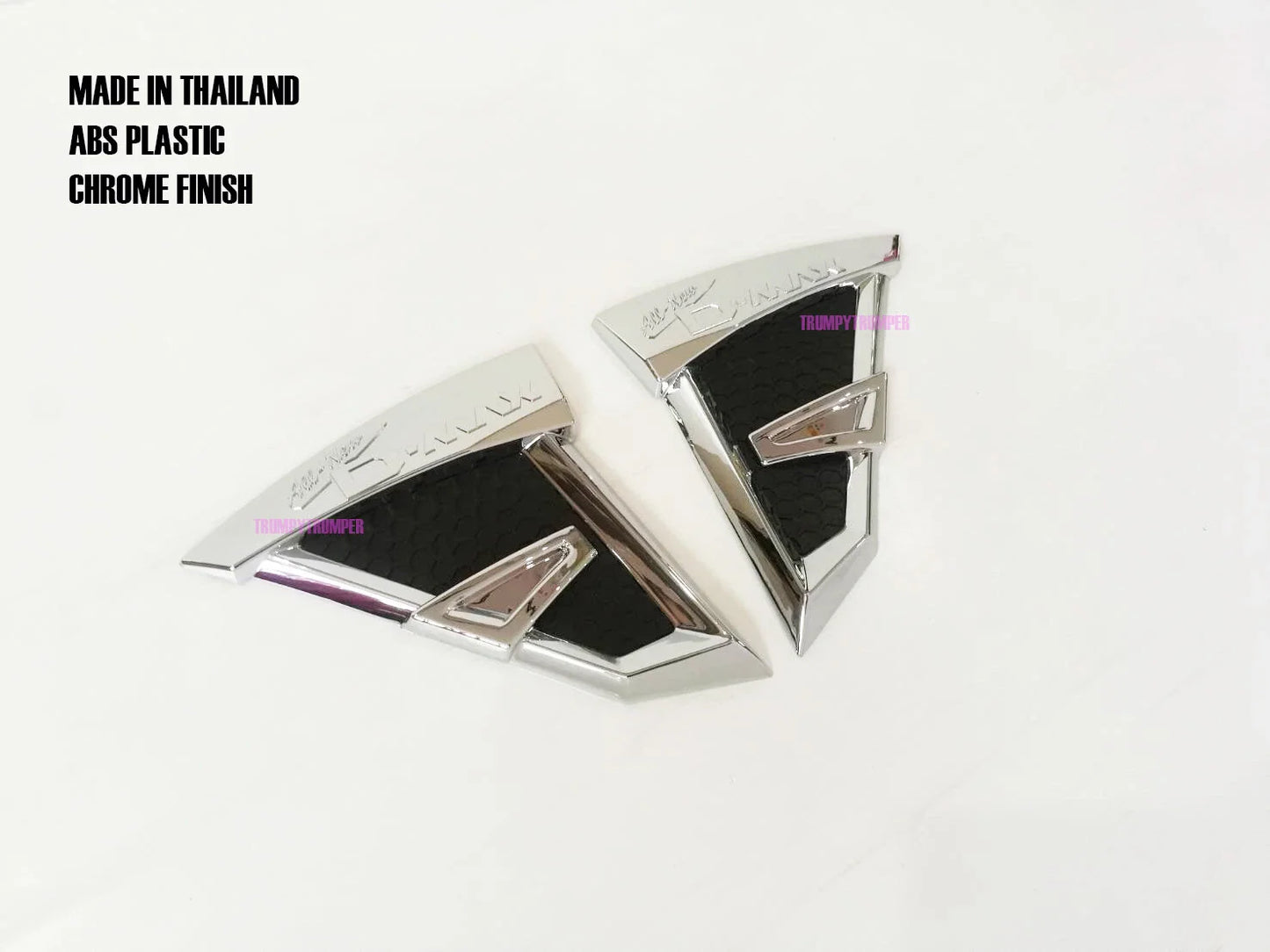 Chrome Side Vent Indicator Door Cover Trim for Isuzu D-Max 2012-2019