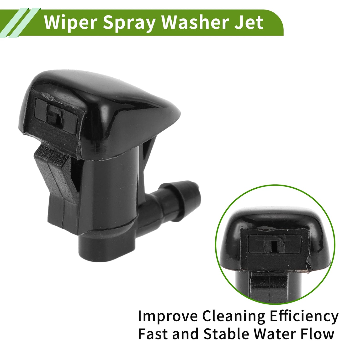 Windshield Washer Nozzle Set with Hose Connector for Pontiac (No. 15247800)