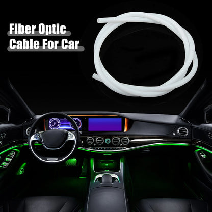 Glow Optic Fiber Cable for Car Light Decoration (1m, Milky White)