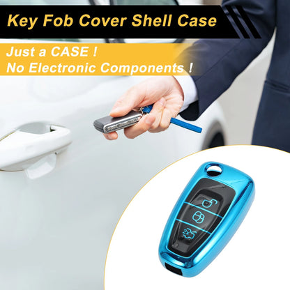 TPU Silicone Car Key Case for Ford Mondeo (2015–2021) - 3 Buttons