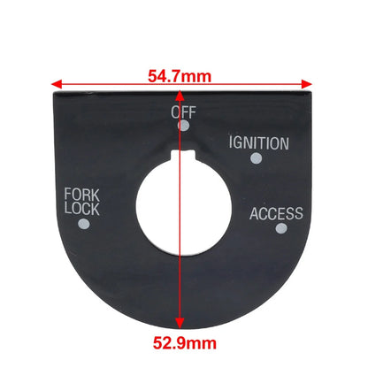 Ignition Switch Panel Trim Gloss Black for Harley Road Glide FLTRU (98-13)