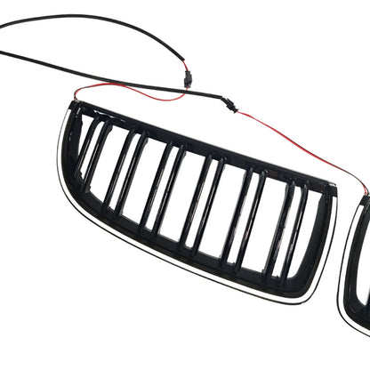 Front Grille for BMW 3 Series E90 320i (2004–2007) Black Double Slats