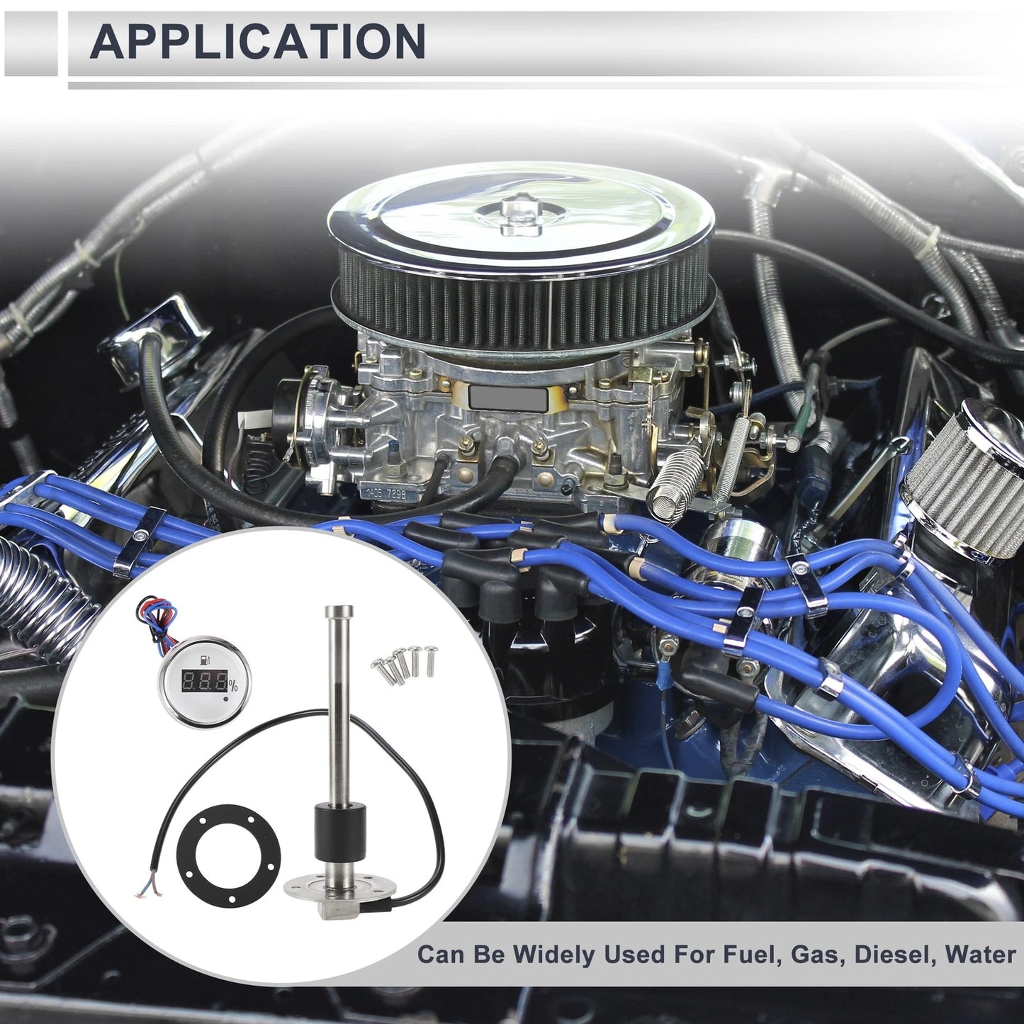 Fuel Sending Unit and Gauge Kit 240-33 Ohm for Boat Car Truck