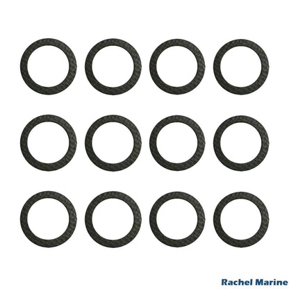 Set of 12 Lower Gearcase Drain Gaskets for Mercury MerCruiser