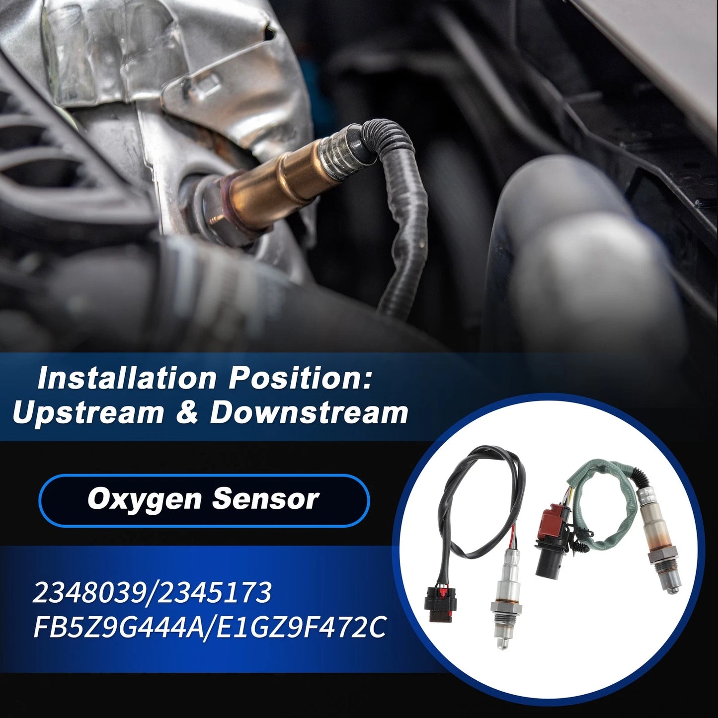 Upstream & Downstream O2 Sensors for Ford Edge 2.0L (2015–2020) 2348039/2345173