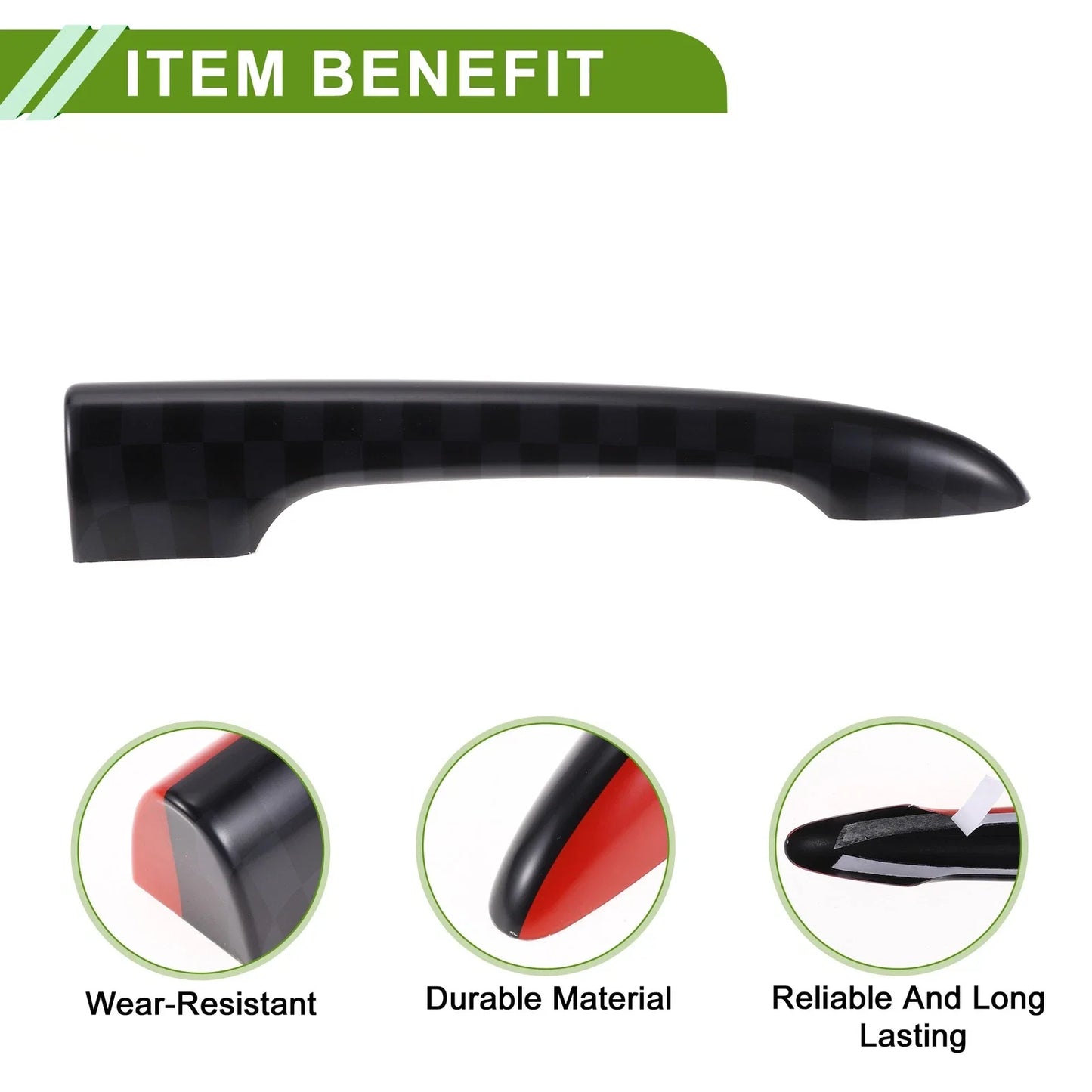 Rear Trunk Door Tailgate Handle Cover for BMW Mini Cooper F54 Clubman Black Red
