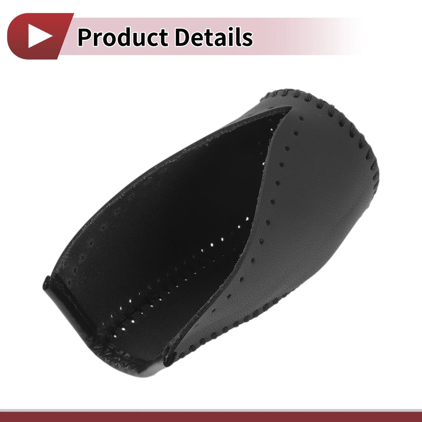 1 Pc Gear Shift Knob Cover for Toyota Corolla (2014–2018) Black Faux Leather