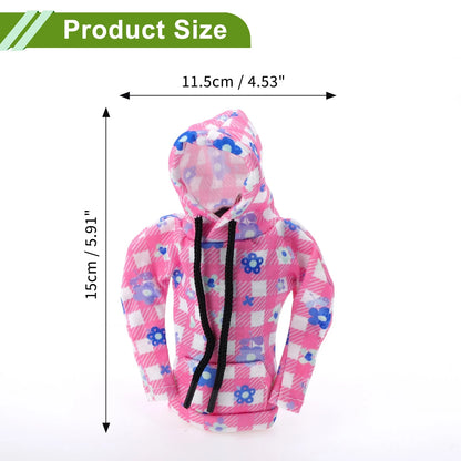 Gear Shift Knob Cover for Universal Lattice Hoodie Style (Pink White)