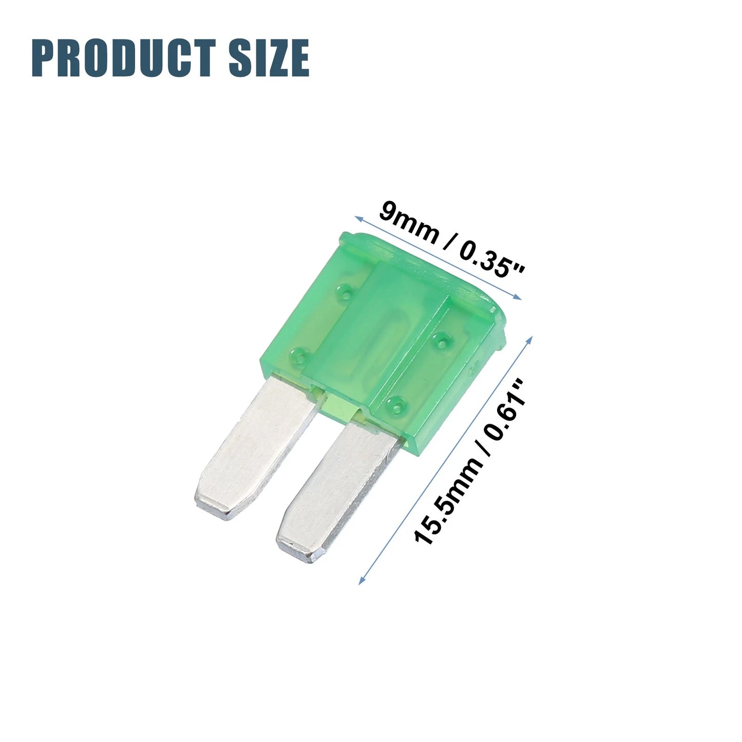 30 Pcs 30A Blade Style Fuses for Automotive Car Boat Truck
