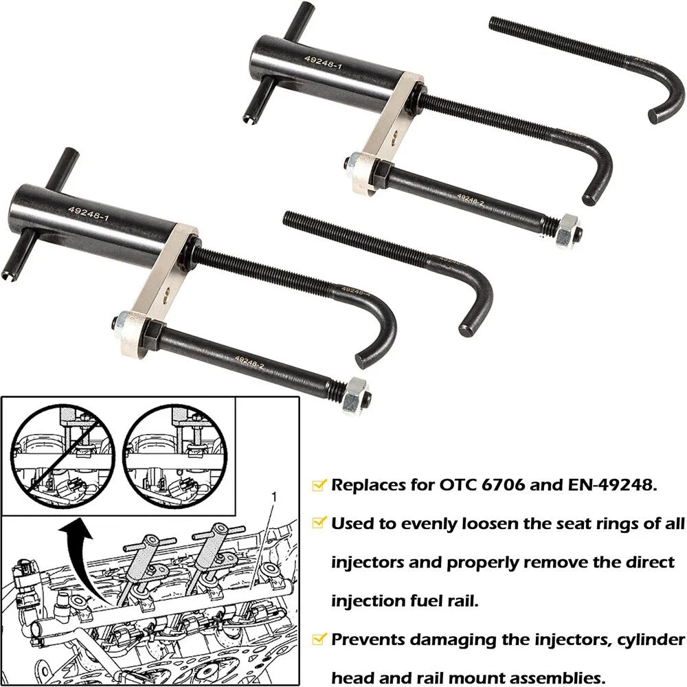 Fuel Injector Rail Assembly Remover & Seal Tools for GM245