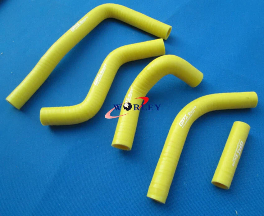 Aluminum Radiator & Orange Hose for Suzuki RMZ450 (2008-2015)