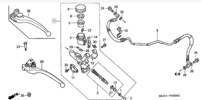 Hydraulic Clutch Master Cylinder with Fluid Reservoir for Honda CBR1000RR (2008–2023)