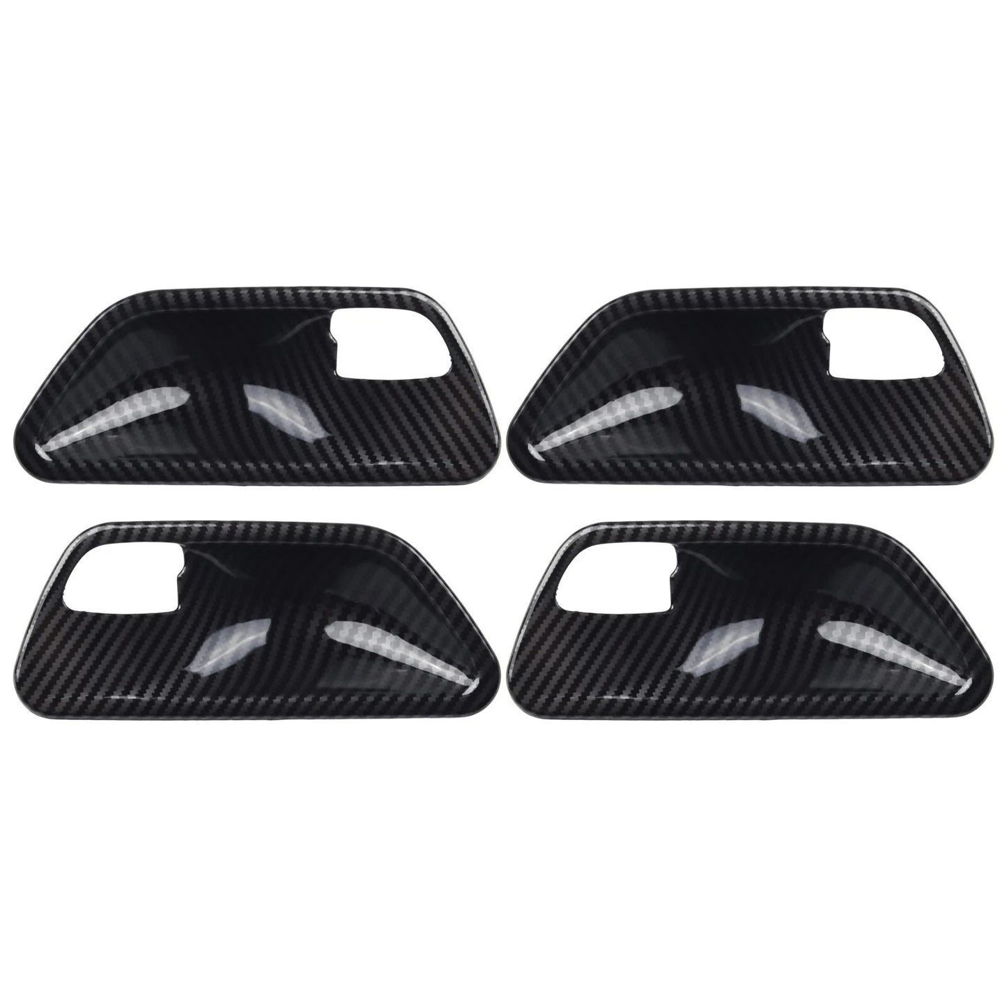 4PC Carbon Look Interior Door Handle Bowl Cover for 3 4 Series F30 F34 3GT