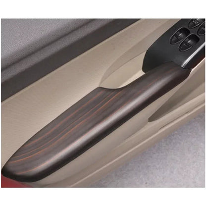 4x ABS Wood Pattern Door Armrest Cover Trim for Honda Civic (2006–2011)