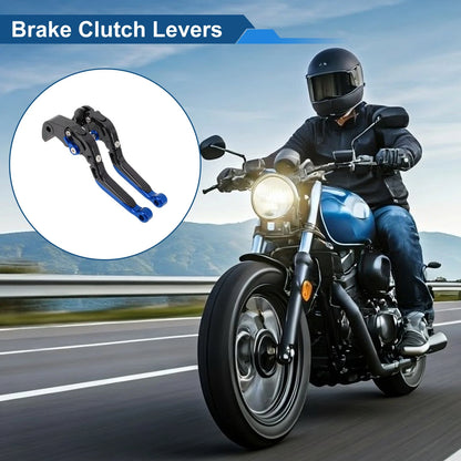Short Long Brake Clutch Levers for Suzuki GSX-S1000/F/S/ABS (2015–2020) Black Blue