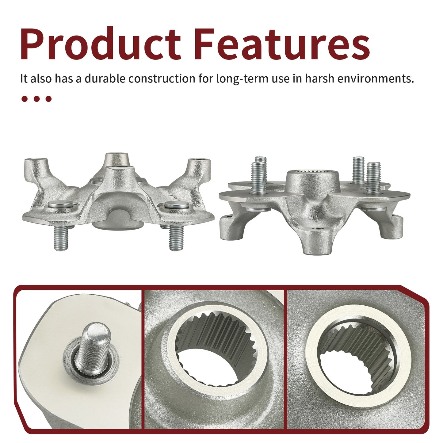2 Wheel Hubs for Yamaha Kodiak 450 700 (2016–2024)