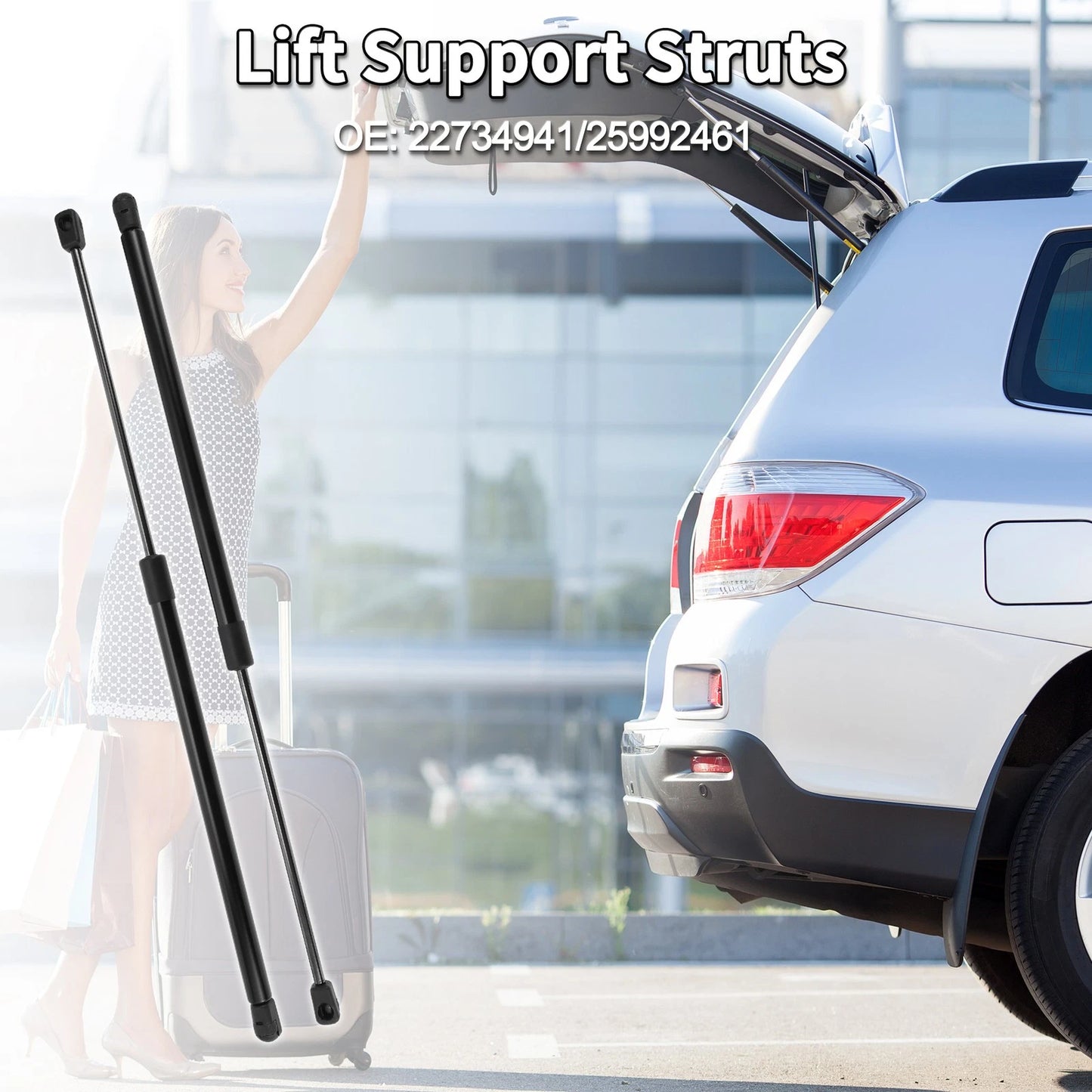 Set of 2 Rear Hatch Lift Supports Struts No.22734941 for Chevrolet HHR (2006–2011)