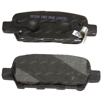 Set of 4 Rear Disc Brake Pads for Nissan Murano Z50 Z51 (2005–2010)
