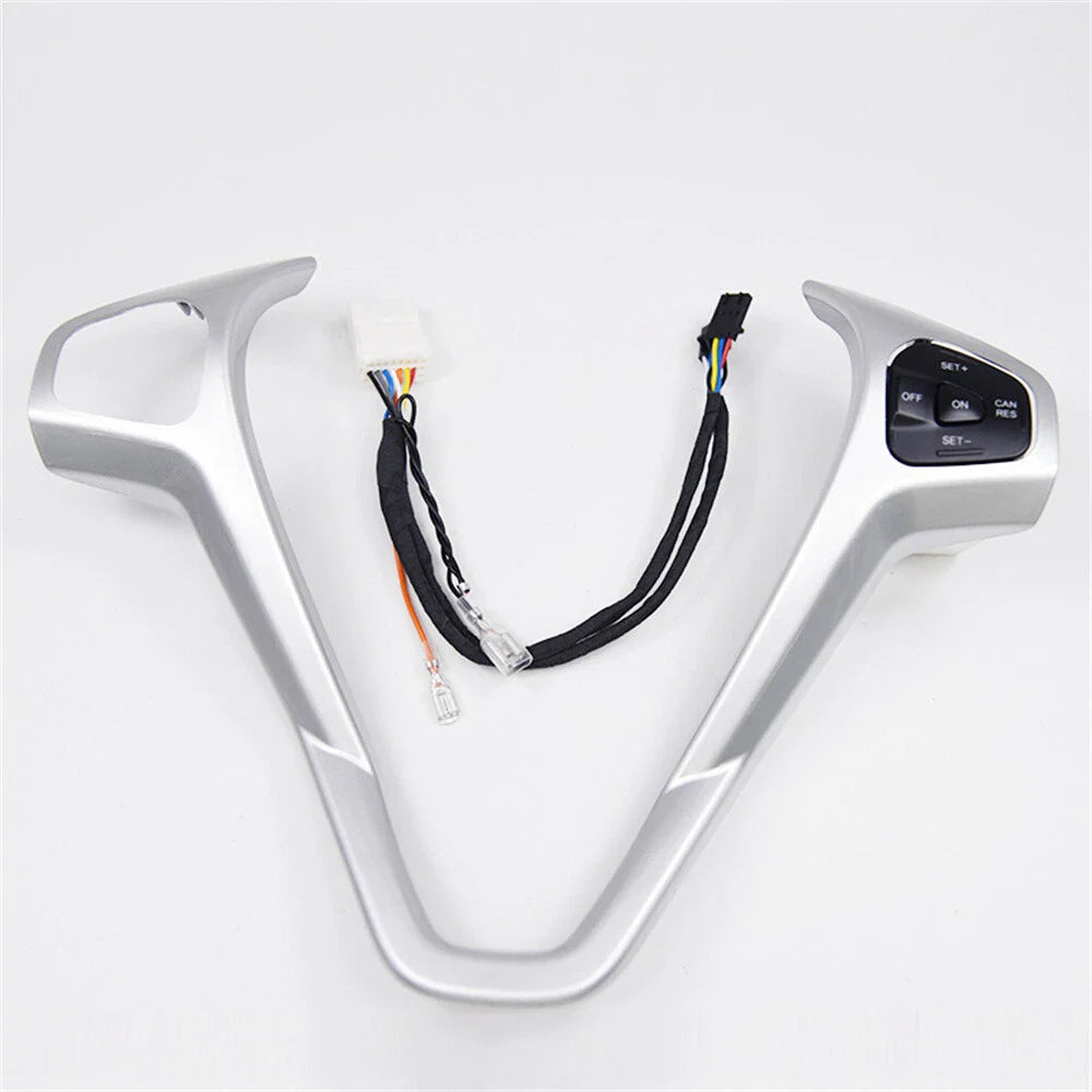 Steering Wheel Frame Cover + Right Cruise Button for Ford Fiesta (2011-2019)