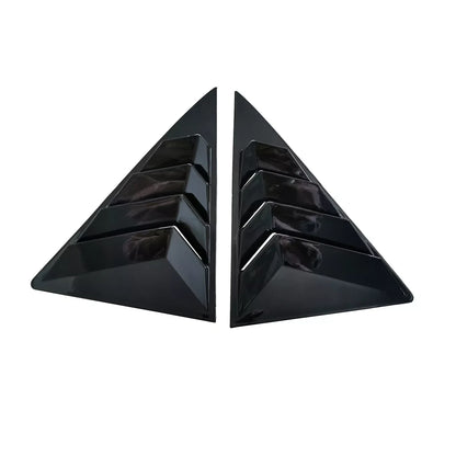 2 x Glossy Black Side Window Louver Shutter Cover for Toyota Camry (2012–2017)