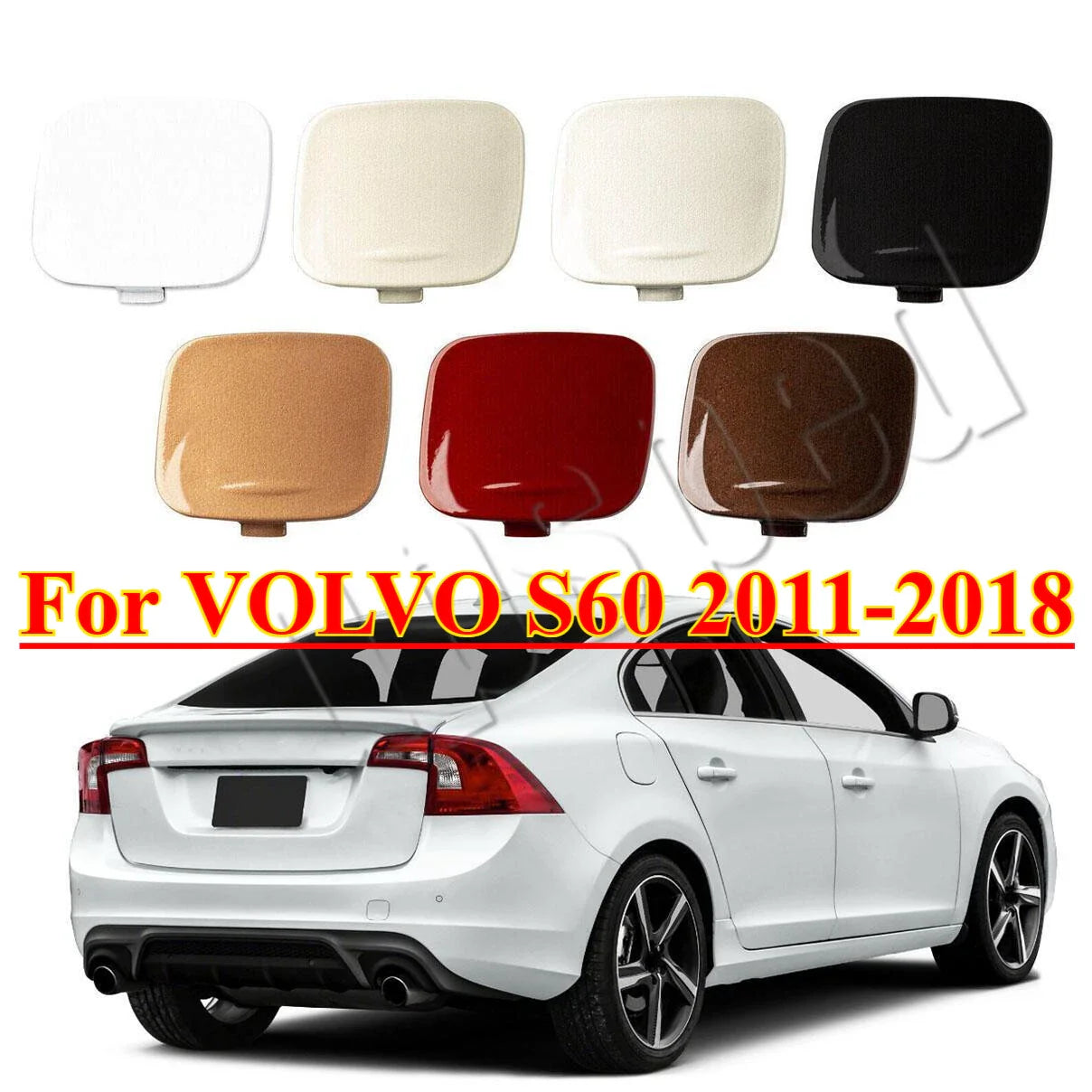 Rear Bumper Tow Hook Hole Eye Cover Cap for VOLVO S60 (2011–2018)