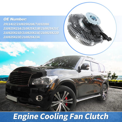 Engine Cooling Fan Clutch for Infiniti QX56 QX80, Nissan Armada NV2500 NV3500