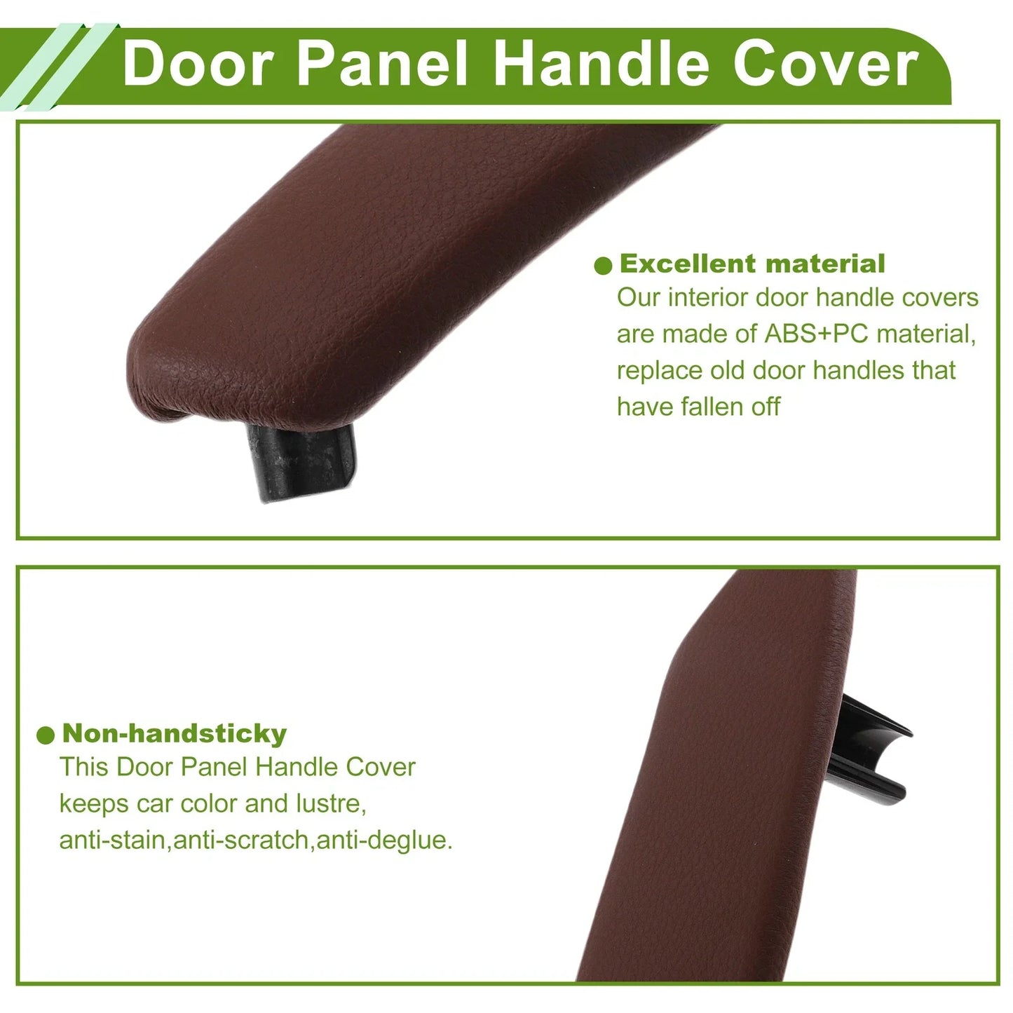 Door Panel Handle Pull Trim Cover for BMW X5 (2008 - 2013) Reddish Brown