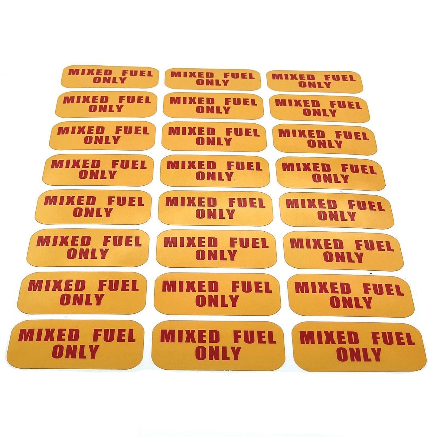 2" Mixed Fuel Only Weatherproof Vinyl Decal for Gas Oil Tank