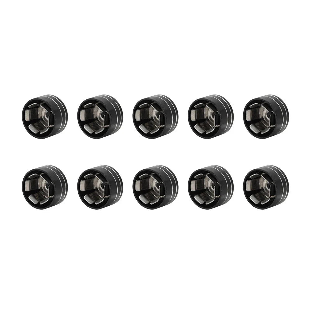 10 x CNC 11mm-14.6mm Engine Bolt Topper Caps for Harley Dyna Softail (2006-2023)