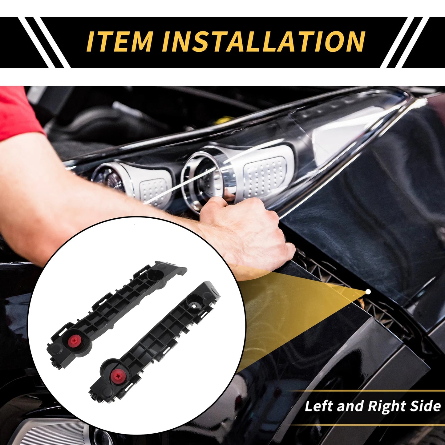 Pair Front Bumper Support Bracket for Toyota Tacoma (2016–2021) No.5211604070