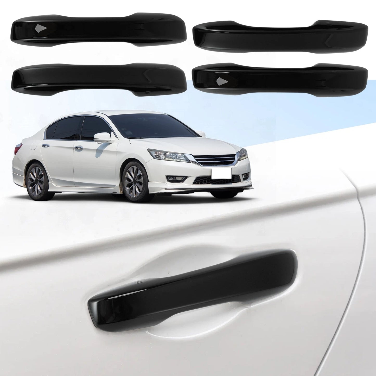 Door Handle Cover Protector for Honda Civic Accord (2023–2025) Glossy Black