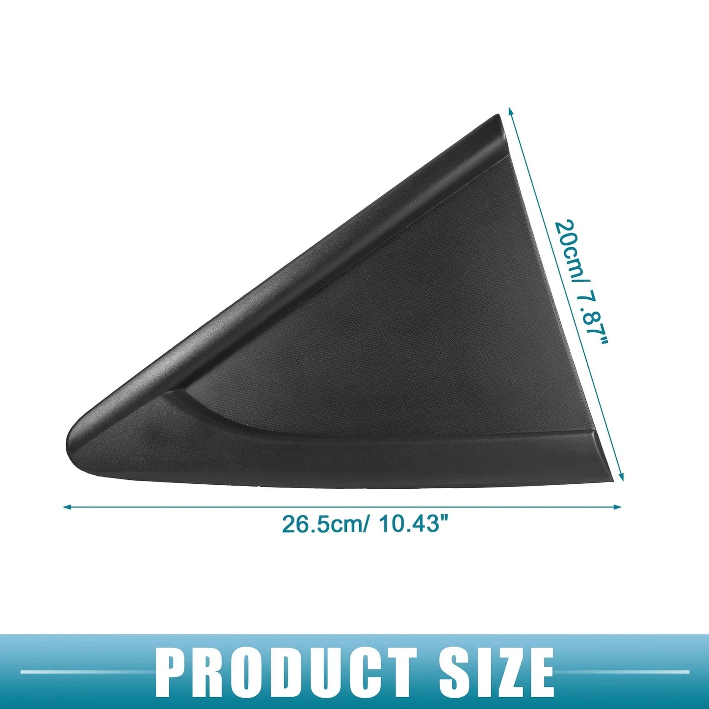 Left Rear Door Window Glass Triangle Trim Cover for Chevrolet Cruze (2011-2016)