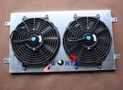 Aluminum Radiator Shroud with Thermo Fan for Holden HQ HJ HX HZ V8 (1971–1980)