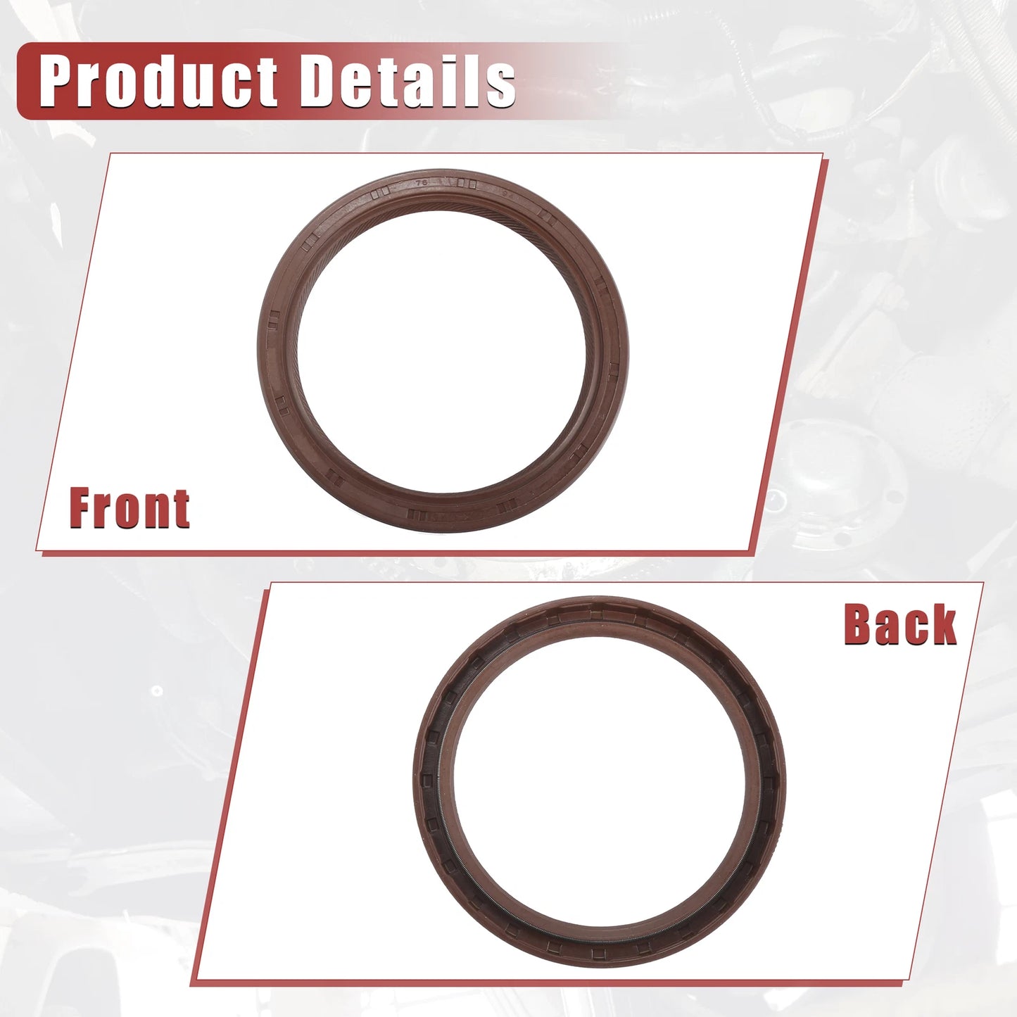Rear Crankshaft Seal for Toyota Corolla (1998–2008) No. 90311-76001