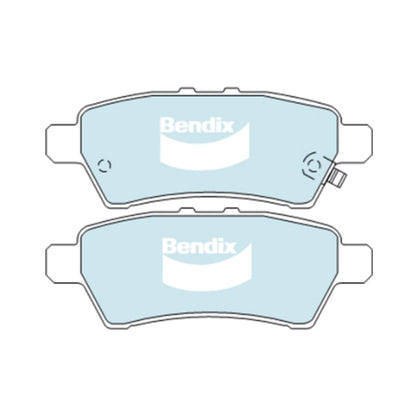 Set of 4 Bendix HD Rear Disc Brake Pads for Nissan Elgrand E51 (2004–2010)