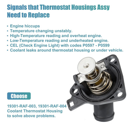 Engine Coolant Thermostat Housing for Honda Civic CR-V (2001-2005)