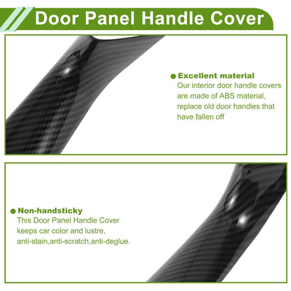 Door Panel Handle Pull Trim Cover for BMW 5 Series (2017–2022) Carbon Black