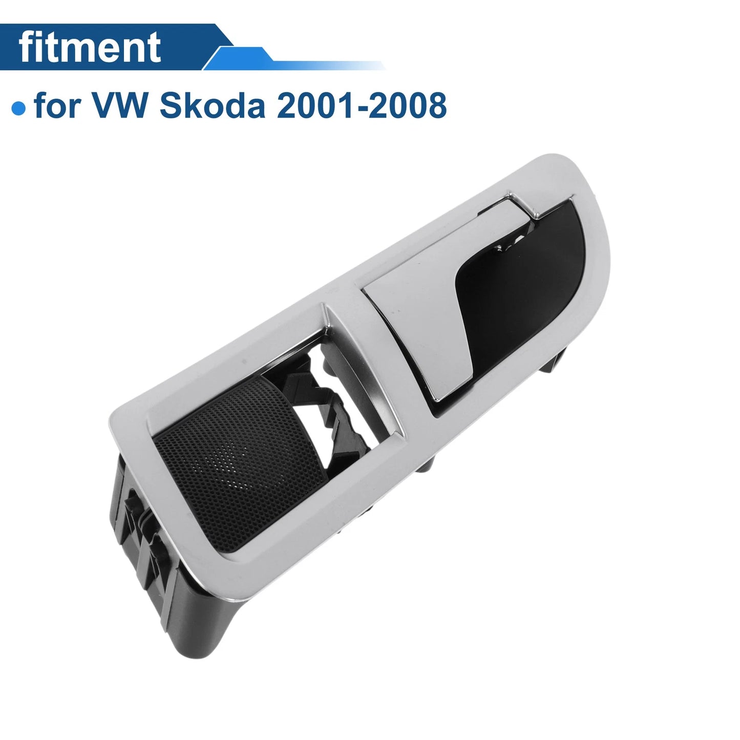 Rear Left Passenger Side Interior Door Handle for VW Skoda (2001–2008) Chrome