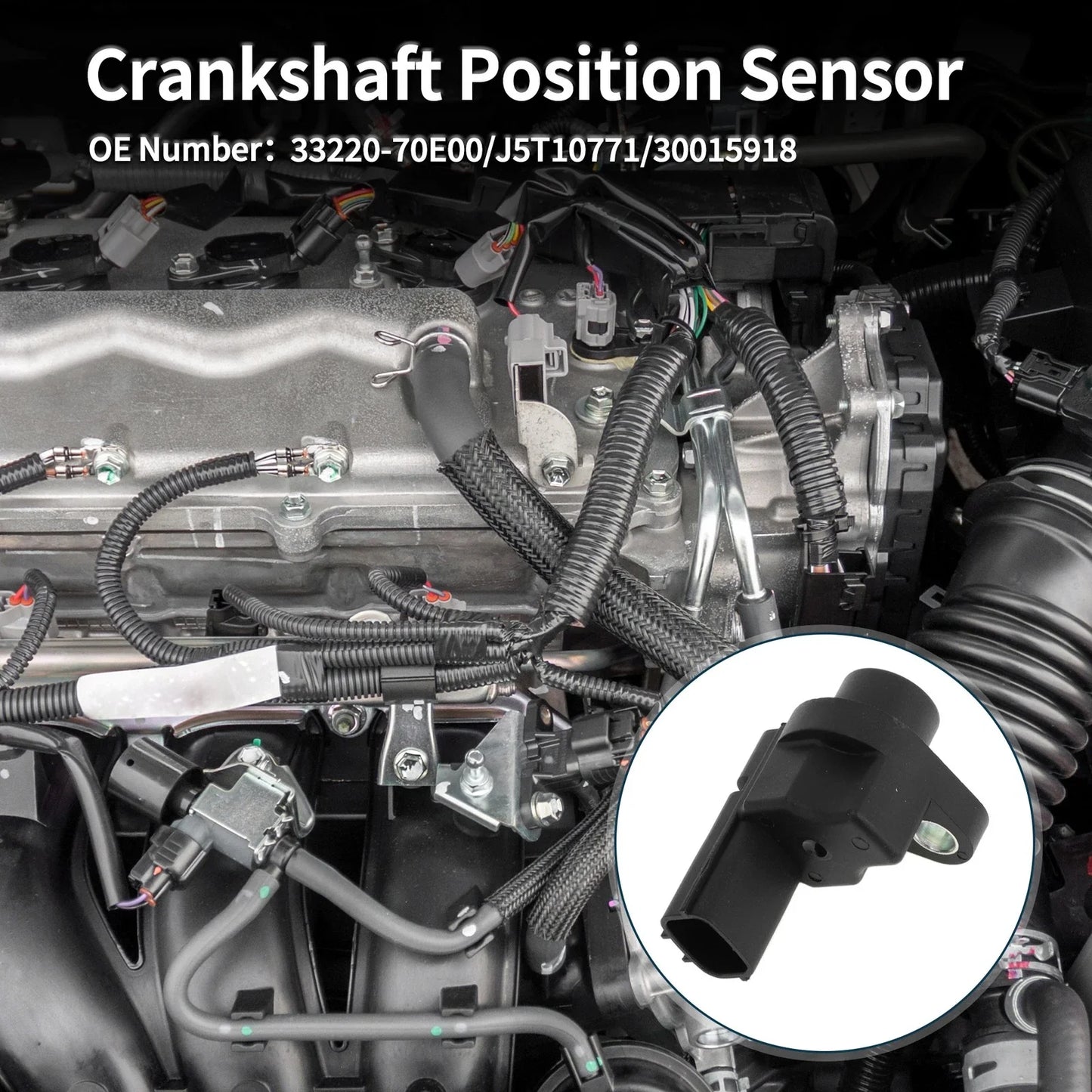 Crankshaft Position Sensor for Chevrolet Metro 1.0 1.3 (1998-2000) 1 x Pc