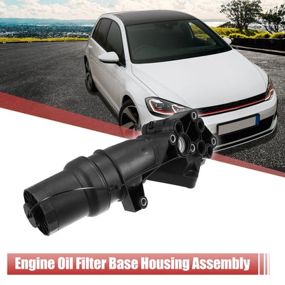 Oil Filter Base Housing Assembly 07K115397D for VW Jetta Golf Beetle (2006–2018)