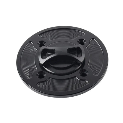 CNC Black 4-Hole Gas Fuel Tank Cap Cover for DUCATI Panigale V4/S/R (2018-2021)