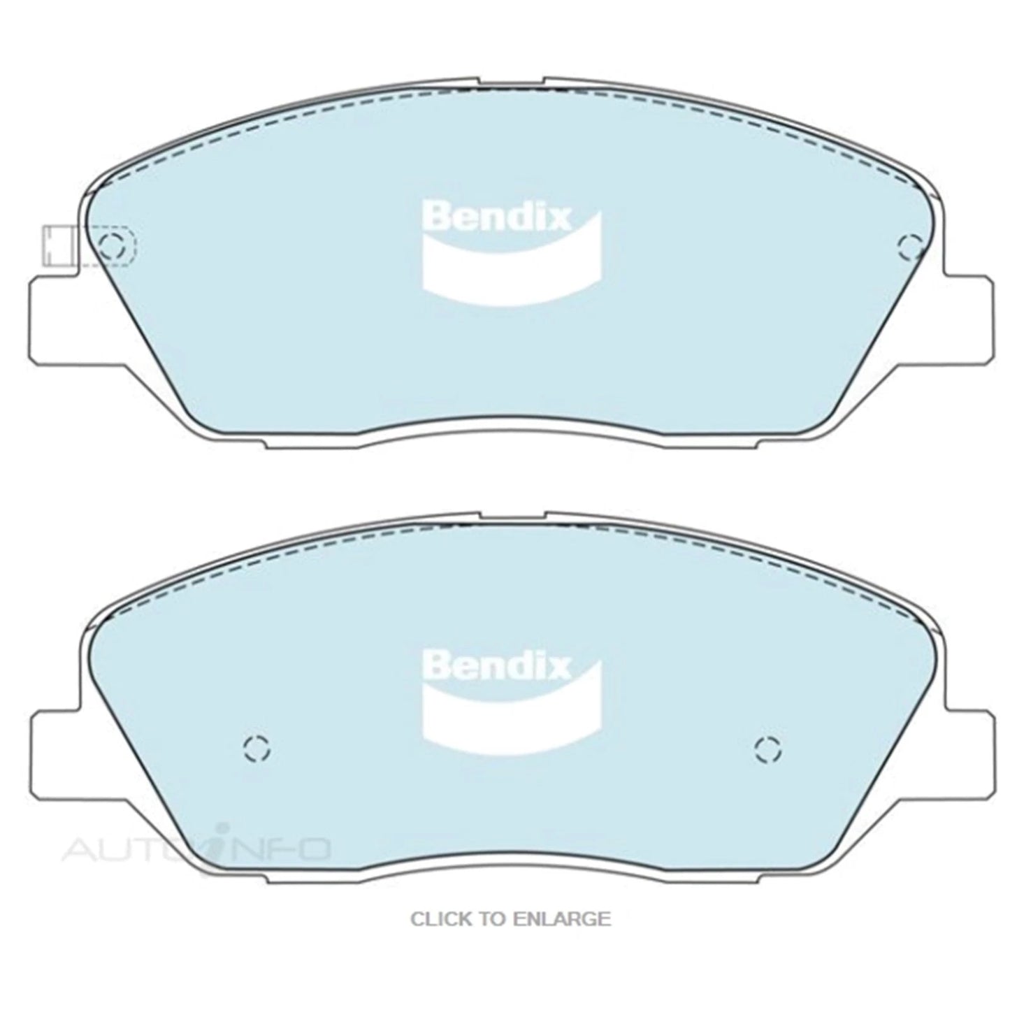 Set of 4 Bendix GCT Front Disc Brake Pads for Kia Sorento (2009–2014)
